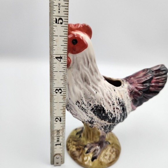 Rooster Creamer By Isabella De Bortchgrave Year 2000 By Enesco 5.5” Tall - Picture 7 of 8